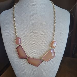 Peach and gold Necklace